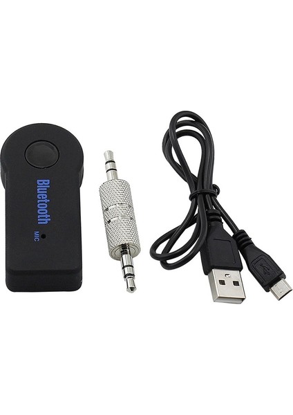 Siyah 2 In 1 Kablosuz Bluetooth 5.0 Alıcı Adaptörü 3.5mm Jack Araba Müzik Ses Aux A2DP Kulaklık Alıcısı Handsfree (Yurt Dışından) fırsatları