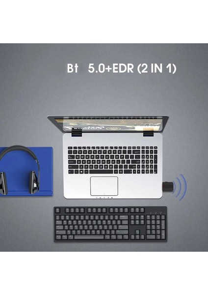 Siyah BT600 Bluetooth Uyumlu Ses Adaptörü Verici Alıcı Bilgisayar Tv Multimedya Için 2'si 1 Arada (Yurt Dışından) modelleri