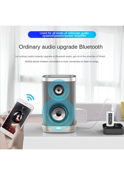 Siyah Bluetooth 5.0 Ses Alıcıları Verici Adaptörü USB Araç Fm Bluetooth Alıcısı Mp3 Çalma Aux Ses Çift Çıkış Stereo Boombox (Yurt Dışından) modelleri
