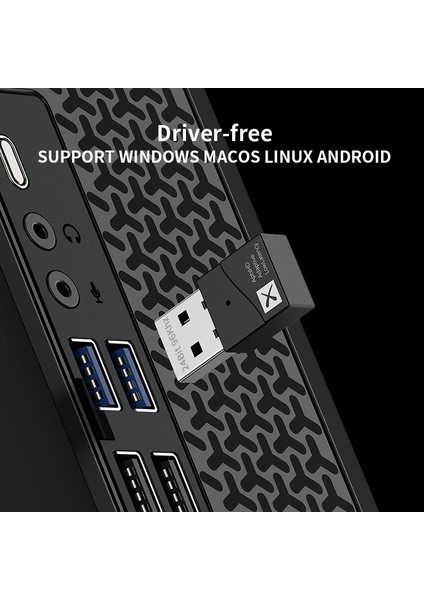 T10 24BIT 24BIT Qualcomm QCC3040 TX40 USB Bluetooth 5.2 Kablosuz Av Alıcısı-Vericisi 40MS Düşük Gecikme Kablosuz Adaptör Aptx-Adaptif/ll/hd Pc Tv Için (Yurt Dışından)