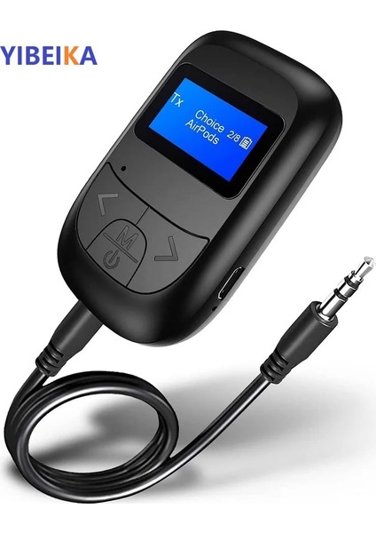 T14 Yeni 5-In-1 Kablosuz Bluetooth 5.0 Adaptör Alıcı Verici Hıfı 3.5mm Jack Araba Müzik Ses Aux Handsfree (Yurt Dışından) fırsatları