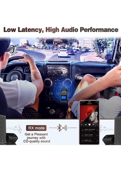 T14 Yeni 5-In-1 Kablosuz Bluetooth 5.0 Adaptör Alıcı Verici Hıfı 3.5mm Jack Araba Müzik Ses Aux Handsfree (Yurt Dışından) indirimleri