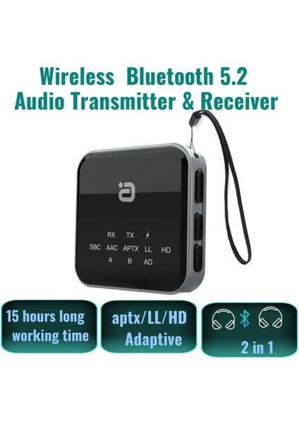 MR260AU Verici Alıcı Bluetooth 5.0hd 3.5mm Aux Rca USB Dongle 2ın1 Bluetooth Adaptörü Çağrı Araba Tv Pc Hoparlör Kulaklık Oyunu (Yurt Dışından)