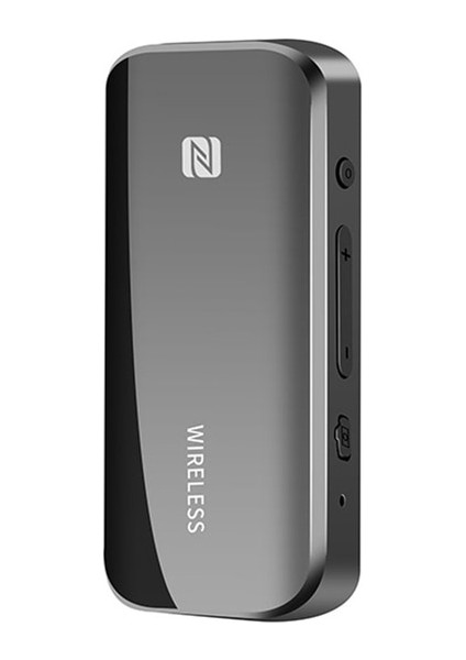 Siyah T40 Bluetooth 5.0 Aux Adaptörü Kablosuz Nfc Tf Kart 3.5mm Jack Handsfree Tv Pc Hoparlör Araç Kiti Ses Alıcı Verici (Yurt Dışından)