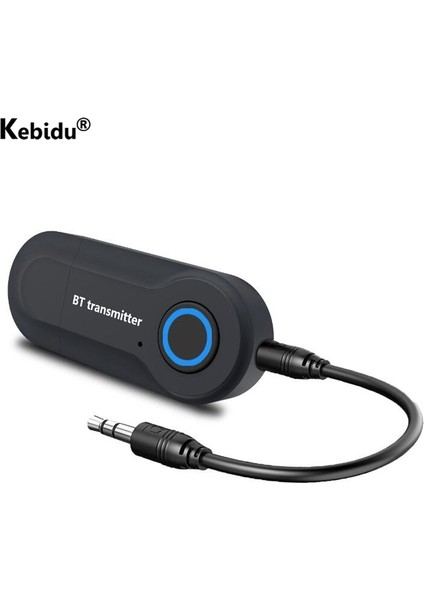 Bluetooth V4.0 Kebidu Bluetooth Verici 3.5 mm Jack Ses Adaptörü Pc Tv Kulaklıklar Için Kablosuz Bluetooth Stereo Kablosuz Av Alıcısı-Vericisi Adaptörü (Yurt Dışından)