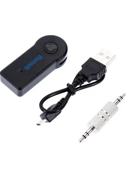 01 Kablosuz Bluetooth 5.0 Alıcı Verici Adaptörü 2 In 1 3.5mm Jack Araba Müzik Ses Aux A2DP Kulaklık Alıcısı Handsfree (Yurt Dışından)