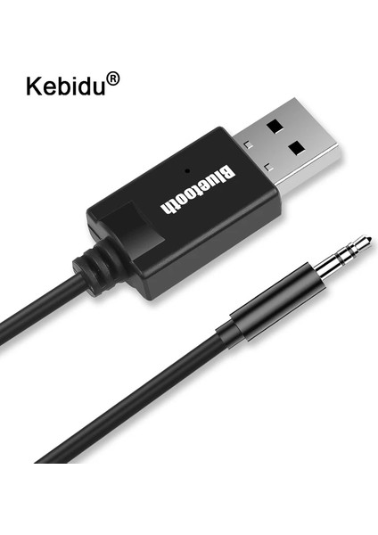 Siyah Kebidu Kablosuz Bluetooth 4.2 Alıcı Adaptörü 3.5mm Ses Müzik Adaptörü Alıcı Ev Tv Akıllı Telefon Için Eller Serbest (Yurt Dışından)