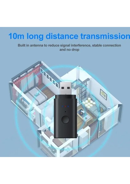 Bluetooth 5.1 2in1 Aux + USB Bluetooth Adaptörü Bluetooth 5.1 5.2 3.5mm Alıcı Araç Ses Müzik Adaptörü Alıcısı Tv Akıllı Telefon Için Eller Serbest (Yurt Dışından) indirimleri