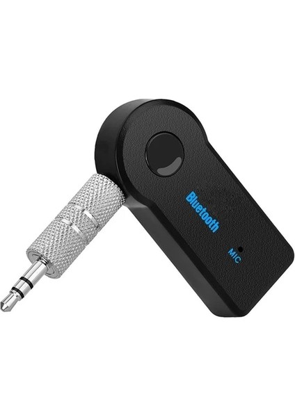 Siyah 2-In-1 Kablosuz Bluetooth 5.0 Alıcı Adaptörü 3.5mm Jack Araba Müzik Ses Aux A2DP Kulaklık Bluetooth Alıcısı Handsfree (Yurt Dışından)