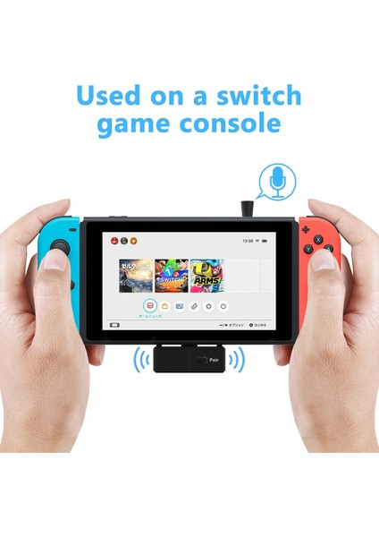 Siyah 5.0 Tip-C Bluetooth Kablosuz Av Alıcısı-Vericisi Stereo A2DP Sbc Düşük Gecikme Mıc ile Usb-C Nintendo Anahtarı Ps4 Tv Pc Için Kablosuz Adaptör (Yurt Dışından) modelleri