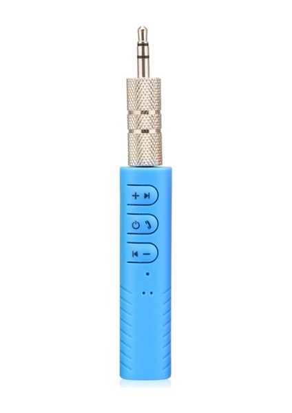 Mavi Vaorlo Handsfree Bluetooth Araç Kiti Otomatik Klipsli 3.5mm Jack Aux Kablosuz Müzik Mp3 Ses Adaptörü Alıcısı Kulaklık Hoparlör (Yurt Dışından)