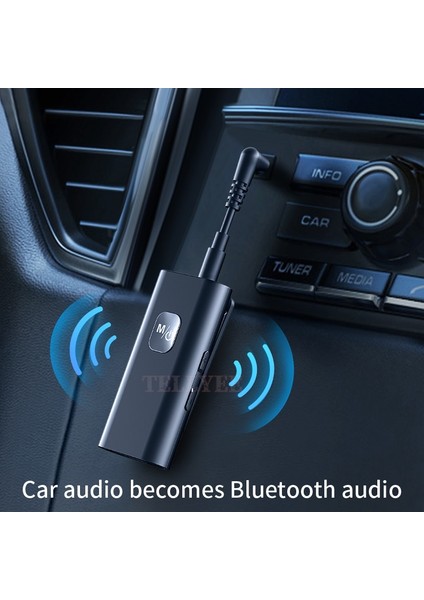 Sadece Aux Kablosu Bluetooth 5.0 Ses Alıcısı Adaptörü Taşınabilir Kablosuz Ses Alıcısı 3.5mm Aux Jakı Araba Hoparlör Kulaklıklar Için Destek Tf Kart (Yurt Dışından) fiyatları