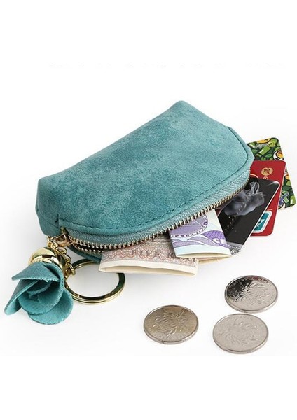 [happytree] 2022 Sıcak Satış Moda Bayan Pu Deri Mini Cüzdan Kart Anahtarlık Zip Bozuk Para Cüzdanı El Çantası Bozuk Para Çantaları (Yurt Dışından)