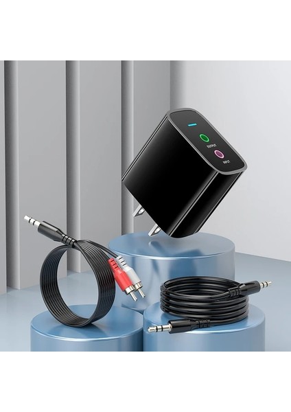 Abd Plug Siyah Vaorlo Ab/abd Plug Bluetooth 5.0 Kablosuz Av Alıcısı-Vericisi Alıcı 2 In 1 3.5 mm Rca Stereo Kayıpsız Müzik Kablosuz Adaptör Tv Pc Amp (Yurt Dışından)