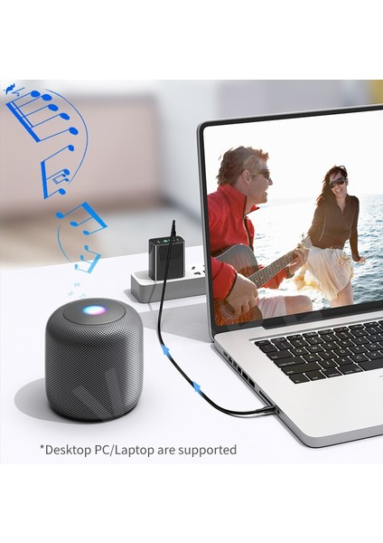 Abd Plug Siyah Vaorlo Ab/abd Plug Bluetooth 5.0 Kablosuz Av Alıcısı-Vericisi Alıcı 2 In 1 3.5 mm Rca Stereo Kayıpsız Müzik Kablosuz Adaptör Tv Pc Amp (Yurt Dışından)