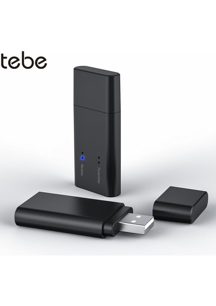 Bluetooth V5.0 Tebe Bluetooth 5.0 Alıcı Verici Mini 2 In 1 Kablosuz USB Ses Adaptörü ile 3.5mm Aux Jack Tv Pc Hoparlör Kulaklıklar Için (Yurt Dışından)