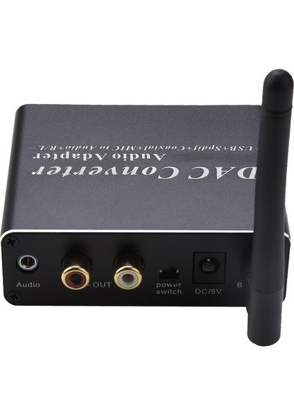 Siyah Kablosuz 5.0 Alıcı Dac Dönüştürücü 3.5mm Ses Çıkışı Süper Performans Ses Adaptörü Alıcısı Kablosuz Ev Müzik Için (Yurt Dışından) fırsatları