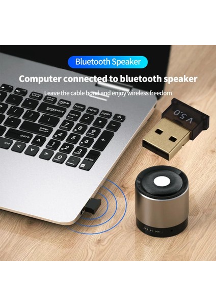 Siyah Lcckaa USB Bluetooth 5.0 Adaptörü Kablosuz Bluetooth Alıcı Verici Bilgisayar Pc Laptop Için Bluetooth Ses Adaptörü Dongle (Yurt Dışından) fırsatları