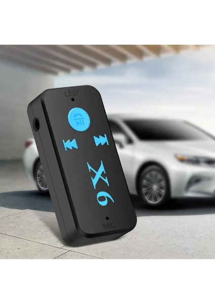Gösterisi Olarak Kablosuz Bluetooth Uyumlu Alıcı X6 Artı Verici Adaptörü 3.5mm Jack Araba Müzik Ses Aux Kulaklık Alıcısı (Yurt Dışından) fırsatları