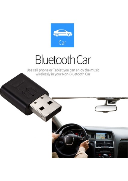 Siyah Grwibeou 2 In1 USB Bluetooth 5.0 Adaptör Verici Kablosuz Bluetooth Alıcı Adaptörü Bilgisayar Tv Dizüstü Hoparlör Kulaklık (Yurt Dışından)