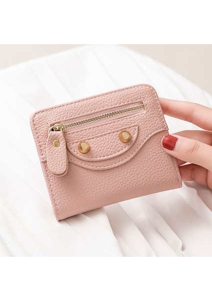 Kısa Cüzdan Kadın Bayanlar Kese Bifold Küçük Moda Gülen Sevimli Pu Deri Kart Çanta Tutucu Nakit Harçlık Cüzdan Kızlar Için (Yurt Dışından)
