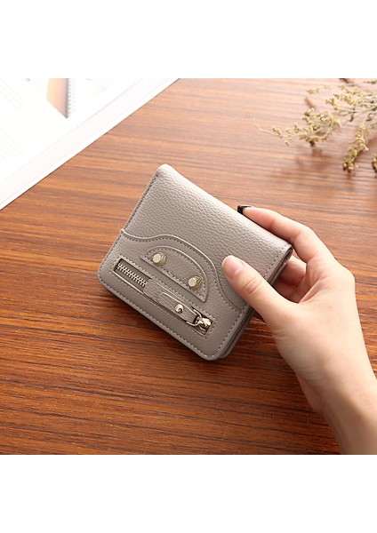 Kısa Cüzdan Kadın Bayanlar Kese Bifold Küçük Moda Gülen Sevimli Pu Deri Kart Çanta Tutucu Nakit Harçlık Cüzdan Kızlar Için (Yurt Dışından)