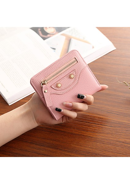 Kısa Cüzdan Kadın Bayanlar Kese Bifold Küçük Moda Gülen Sevimli Pu Deri Kart Çanta Tutucu Nakit Harçlık Cüzdan Kızlar Için (Yurt Dışından)