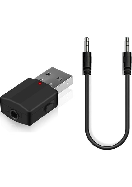 2 In 1 Bluetooth 5.0 Alıcı Kablosuz USB Adaptörü 3.5mm Ses Alıcısı/verici Tv Pc Araba Aux Hoparlör Tak ve Çalıştır (Yurt Dışından)