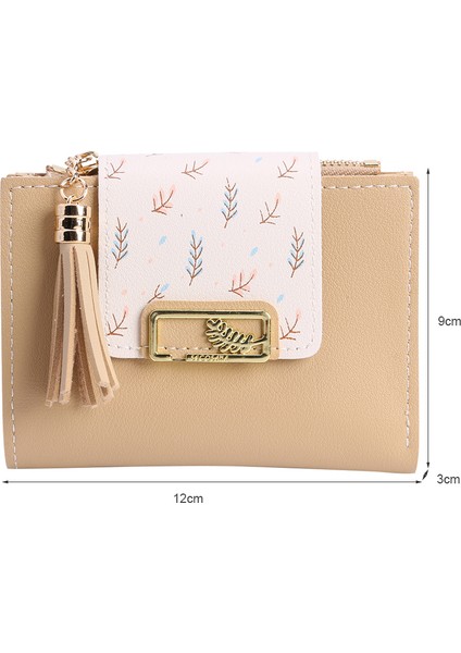 Moda Kadın Cüzdan Püskül Küçük Cüzdan Kadın Mini Bozuk Para Cüzdanı Bayanlar Debriyaj Küçük Cüzdan Kadın Pu Deri Kart Tutucu (Yurt Dışından)