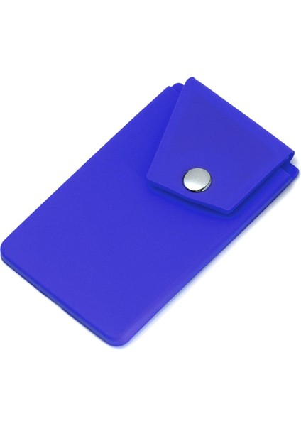 Adet Yapışkanlı Silikon Cep Telefonu Cüzdan Kılıfı Ek Cep ile Akıllı Geri Stick-On Kredi Kartı Tutucusu Evrensel Nakit Kasa (Yurt Dışından)