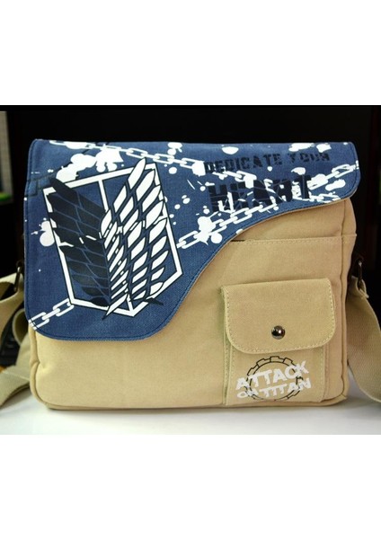 Adet Japonya Anime Şapka Hukuk Tuval Erkek Kız Omuzdan Askili Çanta Crossbody Çanta Okul Çantaları Tuval Tek Omuz Çantaları (Yurt Dışından)