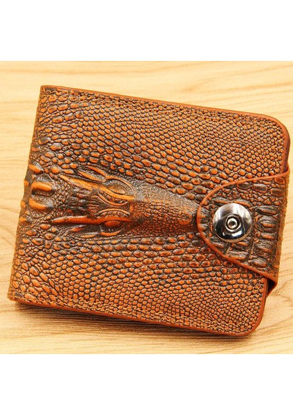 Erkek Cüzdan Deri Hakiki Kısa Çanta Billetera Hombre Cüzdan Vintage Stil Cartera Hombre Timsah Cüzdan Erkekler Için Carteras (Yurt Dışından) fiyatları