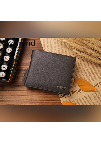 Erkek Kimlik Penceresi ve Kredi Kartı Tutacağı Için Para Klipsli Adam Flip Kimlik Cüzdanı Için Deri Bifold Cüzdan (Yurt Dışından)