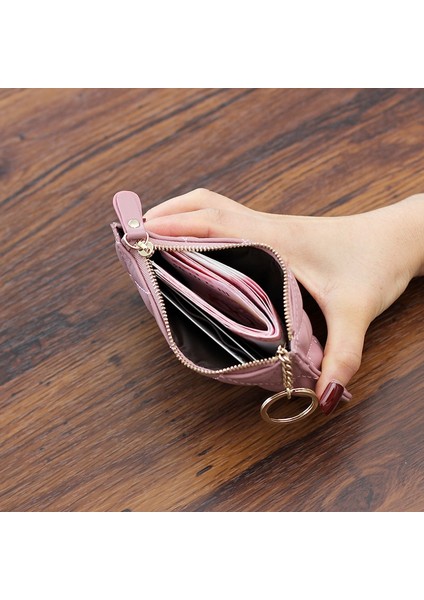 Moda Deri Kadın Bozuk Para Cüzdanı Küçük Cüzdan Değişim Bozuk Para Kesesi Mini Fermuar Para Klip Çanta Çocuk Cep Cüzdan Anahtarlık (Yurt Dışından) modelleri