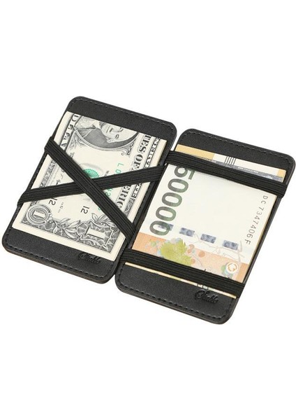 Mini Nötr Magic Bifold Deri Cüzdan Kart Cüzdan Çanta Klipsi (Yurt Dışından) fırsatları