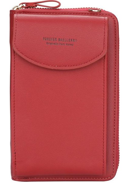 Moda Bayan Deri Cüzdan Dikey Crossbody Telefon Cüzdan Fermuar Eğlence Debriyaj Cüzdan Bayanlar Omuz Çantası (Yurt Dışından) modelleri