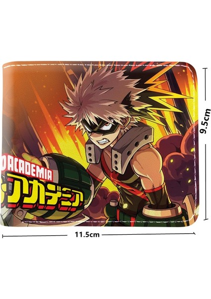Japon Karikatür My Hero Academia Cüzdan Kısa Çanta Öğrenci Katiyen Para Cebi Kredi Kartı Tutucu (Yurt Dışından)
