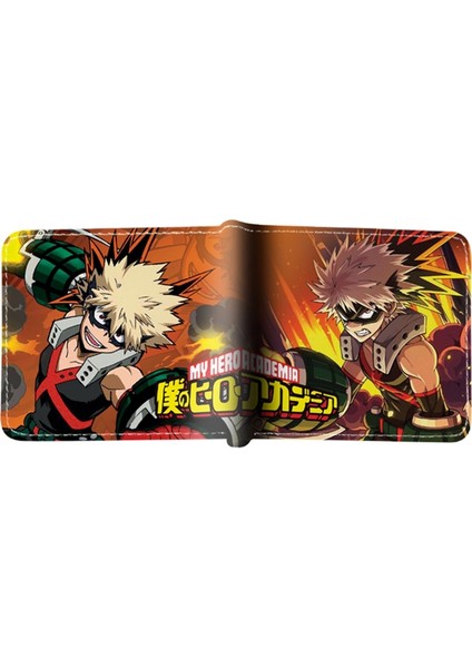 Japon Karikatür My Hero Academia Cüzdan Kısa Çanta Öğrenci Katiyen Para Cebi Kredi Kartı Tutucu (Yurt Dışından)