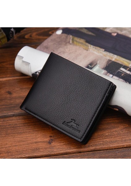 Erkekler Düz Renk Lichee Desenli Çoklu Kart Pozisyon Cüzdanı (Yurt Dışından) fiyatları
