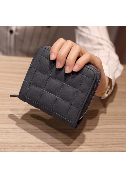 Kore Tarzı Mini Cüzdan Bozuk Para Cüzdanı Kredi Kartı Tutucu Zip Kadın Kız Bozuk Para Cüzdanı Basit Sadakat Tasarımı (Yurt Dışından)