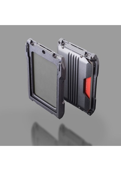 Metal Taktik Rfıd Kredi Kartı Tutucu Bıçak Erkek Cüzdan Iş Boyunluklar Kimlik Rozeti Tutucu Gerdanlık Kart Sahibi Minimalist Cüzdan (Yurt Dışından)