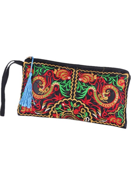 Sıcak Vintage Etnik Omuz Çantası Nakış Boho Hippi Püskül Tote Cüzdan (Yurt Dışından)
