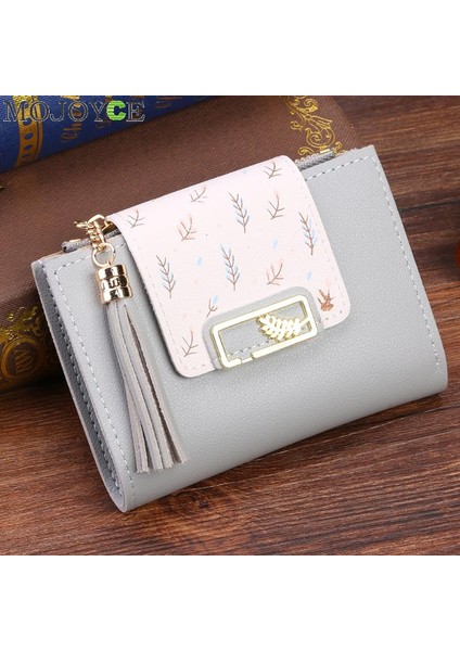 Moda Kadın Cüzdan Püskül Küçük Cüzdan Kadınlar Için Mini Bozuk Para Cüzdanı Bayanlar Debriyaj Küçük Cüzdan Kadın Pu Deri Kart Tutucu (Yurt Dışından)