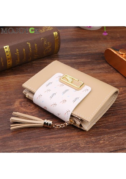 Moda Kadın Cüzdan Püskül Küçük Cüzdan Kadınlar Için Mini Bozuk Para Cüzdanı Bayanlar Debriyaj Küçük Cüzdan Kadın Pu Deri Kart Tutucu (Yurt Dışından)