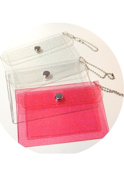Yeni Moda 2 Bit Şeffaf Su Geçirmez Pvc Kadın Kız Kart Durumda Kartvizitlik Erkekler Kredi Kartı Çantası Kımlık Kartı Mini Cüzdan (Yurt Dışından) indirimleri