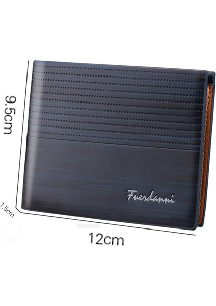 Erkek Cüzdan Vintage Deri Cüzdan Çantalar Para Klip Kredi Kartı Sahipleri Moda Portomonee Carteria Carteira Masculina (Yurt Dışından)