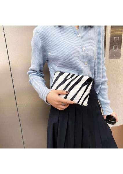 Moda Bilezik Anahtarlık Kart Çanta Deri Püskül Cüzdan Kadın Pu Deri Zebra Inek Baskı Kadınlar Için 2020 Trend (Yurt Dışından) fırsatları