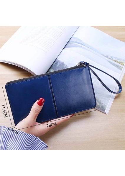 Npıql Kadın Bayan Hediye Fermuarlı Para Klipsi Çoklu Kart Cepler Kart Durumda Kart Tutucu Bozuk Para Cüzdanı Uzun Cüzdan (Yurt Dışından) fiyatları