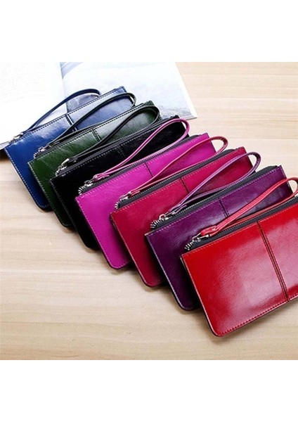 Npıql Kadın Bayan Hediye Fermuarlı Para Klipsi Çoklu Kart Cepler Kart Durumda Kart Tutucu Bozuk Para Cüzdanı Uzun Cüzdan (Yurt Dışından) fırsatları