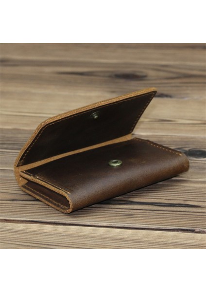 Kımlık/kredi Kartı Tutucu Bifold Ön Cep Cüzdan Hakiki Deri Vintage Inek Deri Unisex Cüzdan Kredi Kartı Tutucu Seyahat (Yurt Dışından) fiyatları